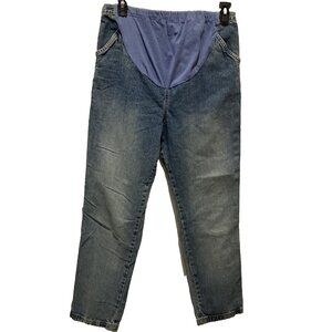 Motherhood Maternity Carpenter Blue Jeans Size Large